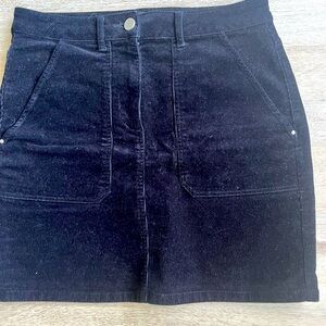 Black Cord skirt